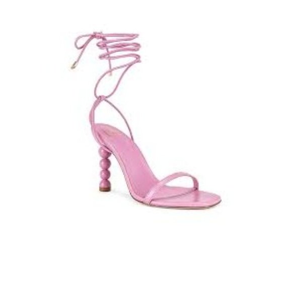 LPA Mel Lace Up Sandal in Pink - Picture 2 of 8